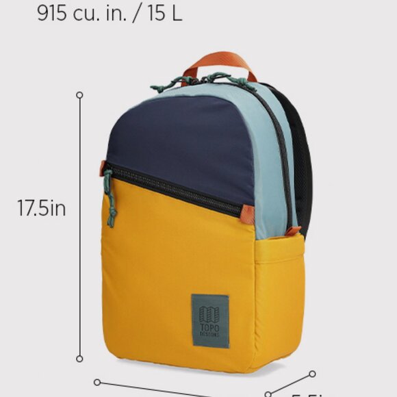 Topo design Backpack - Orange/Tan two tone - Picture 7 of 7
